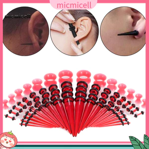 MIC _ 50 Chiếc Dụng Cụ Mở Rộng Tai Đôi Vòng Chữ O loe Đường Hầm Ba Mảnh Phù Hợp Với Cơ Thể Không Gây Dị Ứng Xuyên Bộ Trang Sức Mịn Surfac