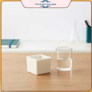 POWER 99% Alumina Lab Gốm Vuông Crucible Chịu Nhiệt Độ Cao Cho Thí Nghiệm Kim Loại Thủy Tinh.