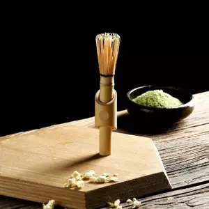 Máy đánh trứng Matcha có tay cầm dài Công cụ cọ bột Matcha Phụ kiện lễ hội Phong cách Nhật Bản Máy đánh trứng trà tre cầm tay
