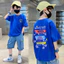 Chứa Cotton Quần Áo Trẻ Em Nam Nữ Áo Thun Tay Ngắn In Hình Hoạt Hình Mùa Hè Trẻ Em Bé Nửa Tay Áo Nhỏ Vừa Trẻ Em DG6K