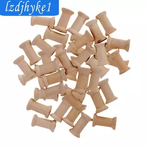 Bộ 50 Vintage Gỗ May Chỉ Cuộn Dây May Tổ Chức Cung Cấp