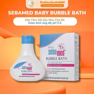 Sữa Tắm Tạo Bọt Toàn Thân Cho Bé Sebamed Baby Bubble Bath pH5.5 GIÚP GIẢM KÍCH ỨNG 200ml