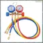 R134A Bảng Fluoride Áp suất tuyết Freon Đồng hồ đo áp suất AC Manifold Bộ đồng hồ đo