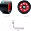 4 Bánh xe trượt patin trong nhà 95A có vòng bi 58mmx39mm PU chống mài mòn Quad Roller Skate Wheels với 1 cờ lê