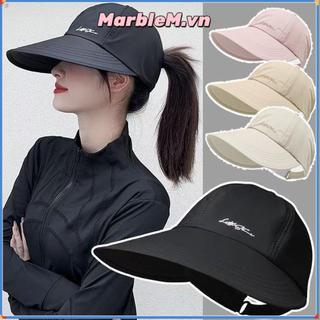 Mũ chống nắng MARBLEM, Mũ bóng chày vành rộng thoáng khí, Mũ đi biển có thể gập lại thời trang khô nhanh có thể điều chỉnh Mũ thể thao ngoài trời