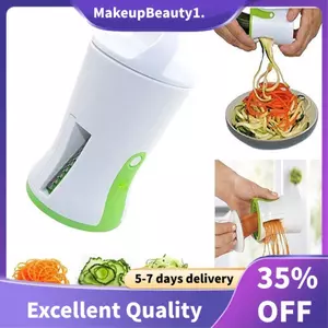 1 Máy Tính Xoắn Ốc Phễu Rau Củ ABS Thép Không Gỉ Cà Rốt Dưa Chui Máy Thái Thịt Rau Xoắn Ốc Lưỡi Cắt