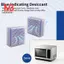 2 Chiếc Màu Xanh Nhọn Silica Gel Hút Ẩm Cho Hộp Hấp Thụ Có Thể Tái Sử Dụng