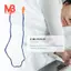 10 Cái Nút Tai Mềm Silicone An Toàn - Bảo Vệ Thính Giác Có Dây - Giảm Tiếng Ồn Cho Công Sở Nhà Ngủ Màu Xanh Cam
