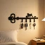 HELLOYOUNG Móc Khóa Kim Loại Màu Đen Treo Tường Chống Thấm Nước Chống Rỉ Trang Trí Nhà Tổ Chức Quà Tặng