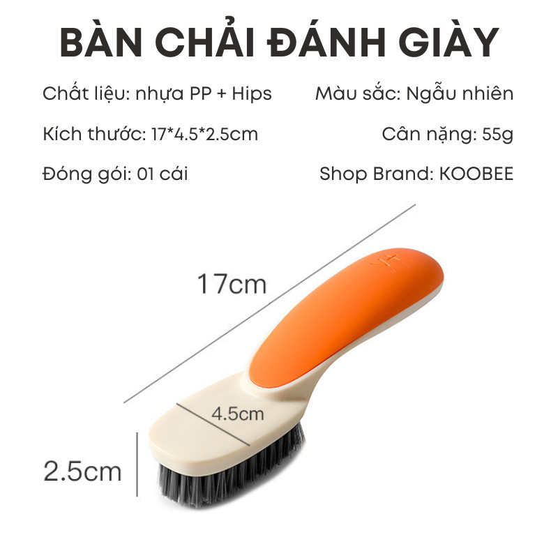 Bàn Chải Mini Đa Năng KOOBEE Cọ Giày Dép Chà Bếp Chà Bồn Rửa Cọ Quần Áo Cán Cầm Chắc Tay | 404