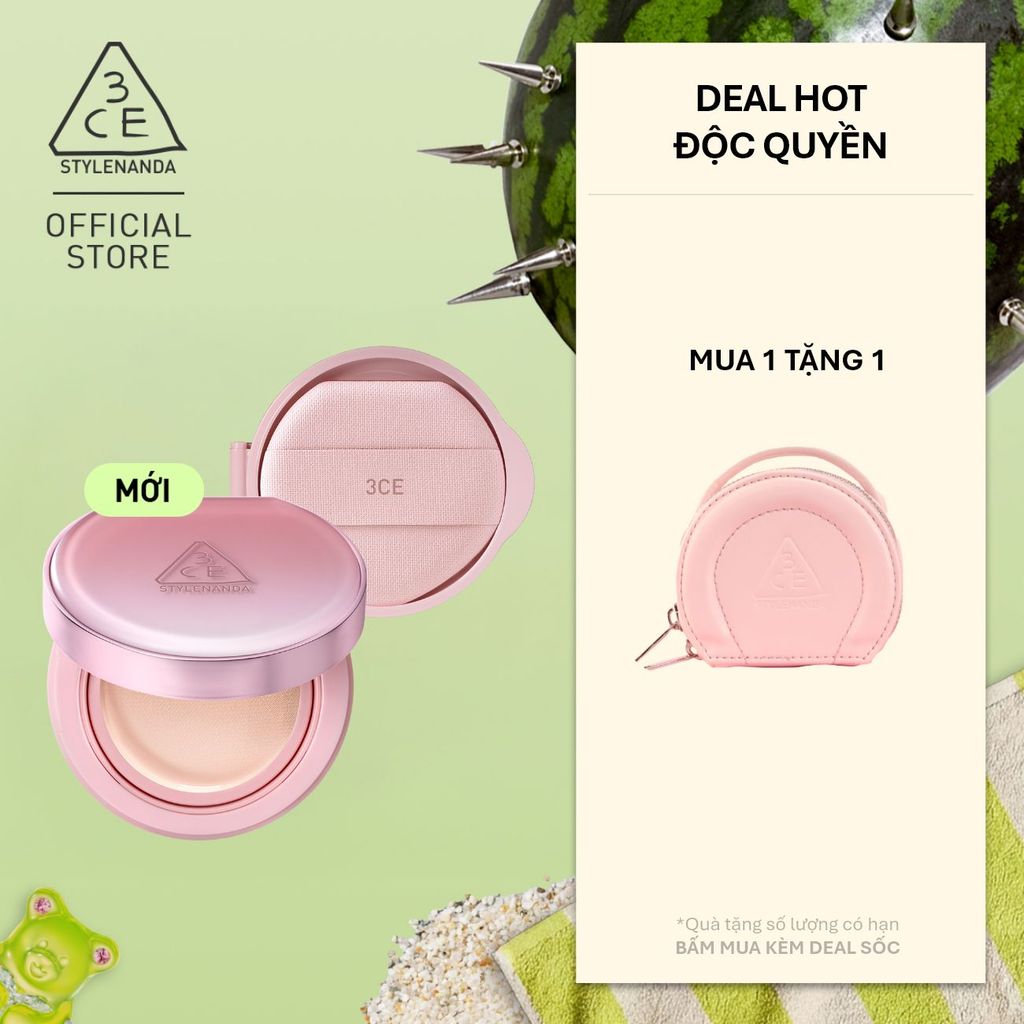Phấn Nước Trang Điểm 3CE Fitting Mesh Cushion + Kèm Lõi