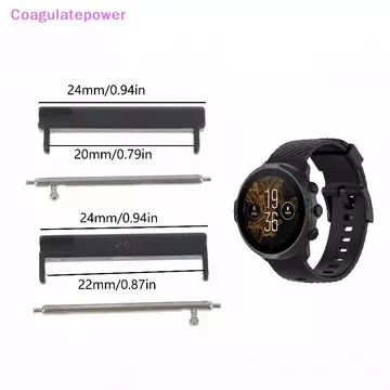 Coa 1 Cặp 24mm Đến 22mm / 20mm Dây Đeo Tay Adapter ForSuunto7 / 9 / D5i Phụ Kiện Đồng Hồ Thông Minh Đồng Hồ Thông Minh Đồng Hồ Thông Minh Kết Nối Thay Thế Wer