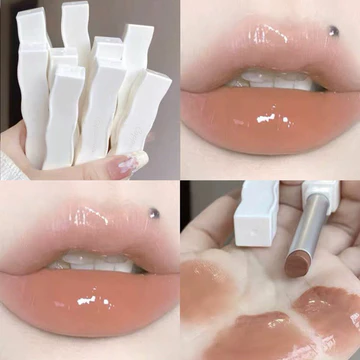 | 【his romand】 | ❈Cappuvini Ống Trắng Son Bóng Nước Gương Bóng Dưỡng Ẩm Dưỡng Ẩm Môi Glazing Sinh Viên Son Môi Giá Rẻ Hàng Trong Nước✮