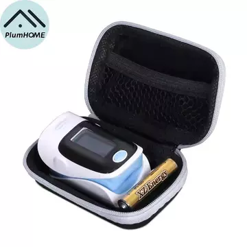 PlumHOME EVA Máy đo oxy trung tính Dây kéo Túi lưu trữ Máy đo oxy Hộp lưu trữ Máy đo nồng độ oxy Bộ vỏ Túi bảo vệ Túi đựng dụng cụ VN