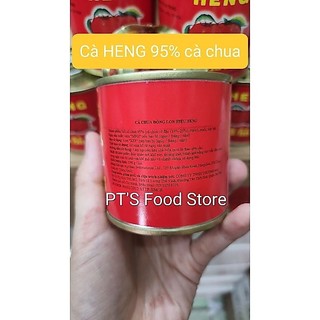 Cà Chua cô đặc đóng hộp HENG 95% lon 198gr Tomato paste làm Mỳ Ý (Spaghetti), pizza, lagu, bò kho
