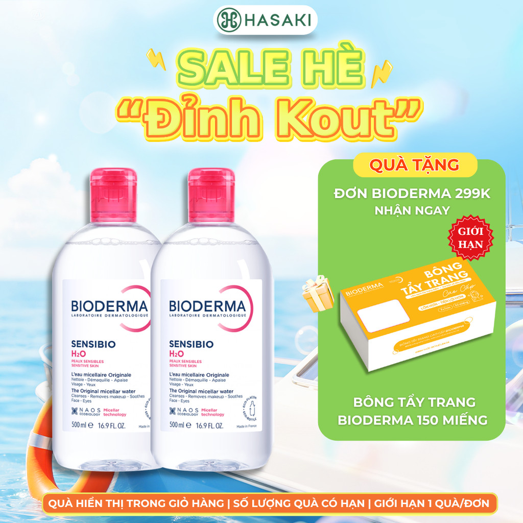 [DAILY] Nước Tẩy Trang Bioderma Dành Cho Da Nhạy Cảm Sensibio H2O Hasaki Chính Hãng
