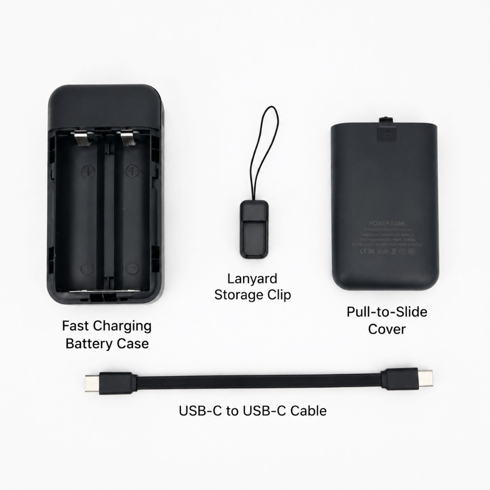 MISUPS Power Bank, Vỏ pin rỗng có thể tháo rời, Chất lượng cao cho 2 chiếc Hộp rỗng 21700 pin (Không bao gồm pin) | BigBuy360 - bigbuy360.vn