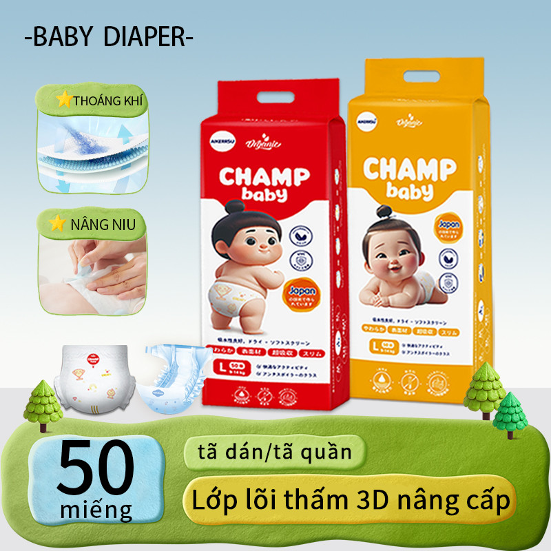 ( Combo 100 Miếng ) Bỉm Quần HIPGIG A Siêu Mỏng, Siêu Thấm Hút, Thoáng Khí – Đủ Size
