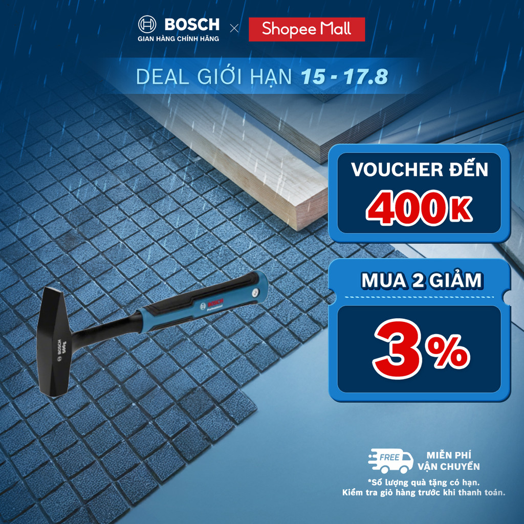 Búa chuyên dụng cho thợ nề Bosch