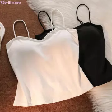 WILLISME Spider Web Crop Top, Backless có miếng lót áo ngực Áo hai dây, Cotton ngọt ngào Phong cách Hàn Quốc Slim Fit Áo Vest rỗng Áo dạo phố