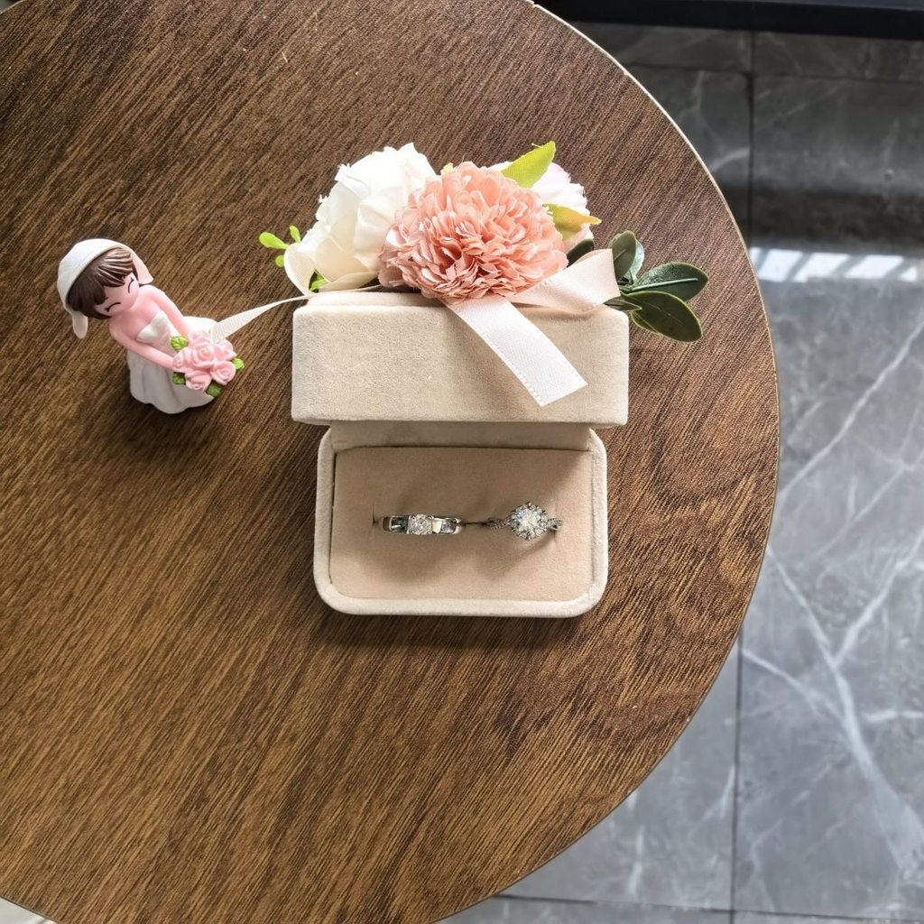 Mô Phỏng Nhẫn Kim Cương Cưới Cặp Đôi Nhẫn Cưới Một Cặp Đôi Nhẫn Cặp Đôi Cầu Hôn Lễ Trao Đổi Phong Cách Cặp Đôi Gửi Bạn Gái Có Thể Điều Chỉnh