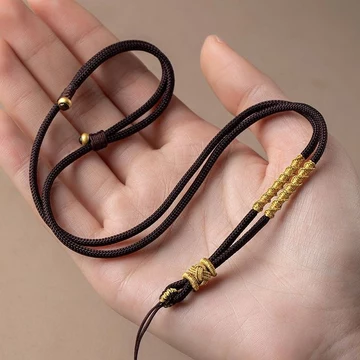 Dây Đen Mặt Dây Chuyền Dây Ngọc Mặt Dây Chuyền Có Thể Điều Chỉnh Treo Cổ Mặt Dây Chuyền Vòng Cổ Mặt Dây Chuyền Dây Nam Nữ Mặt Dây Chuyền Dây Cao Cấp 1G5E