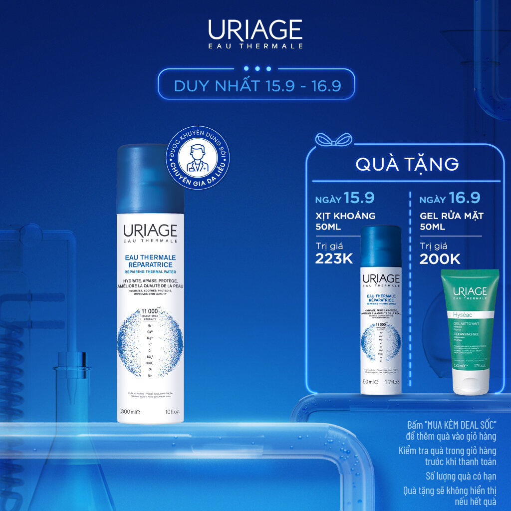 Xịt khoáng cấp ẩm URIAGE THERMAL WATER 300ml