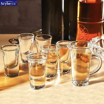 Đồng Nhất Thủy Tinh Nhỏ Rượu Thủy Tinh Trắng Rượu Thủy Tinh Một Sip Thủy Tinh Viên Đạn Thủy Tinh Tinh Tinh Rượu Hộp Đựng Hộ Gia Đình Bộ Rượu Bán Buôn