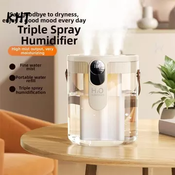 Máy tạo độ ẩm không khí KHJ, Máy tạo độ ẩm lấp đầy trên cùng có thể sạc lại di động, Máy tạo sương mù 1,5L có đèn LED Máy tạo độ ẩm thông minh cho phòng ngủ, văn phòng tại nhà