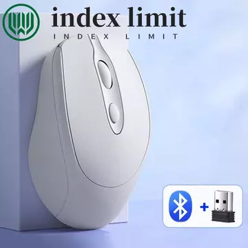 INDEX GIỚI HẠN Chuột không dây Macaron, Cắm và Chạy 2.4Ghz + BT5.0 Chuột không dây công thái học, Chuột chơi game không ồn ào Tuổi thọ pin dài Chuột không dây Morandi tiện lợi Văn phòng / Nhà