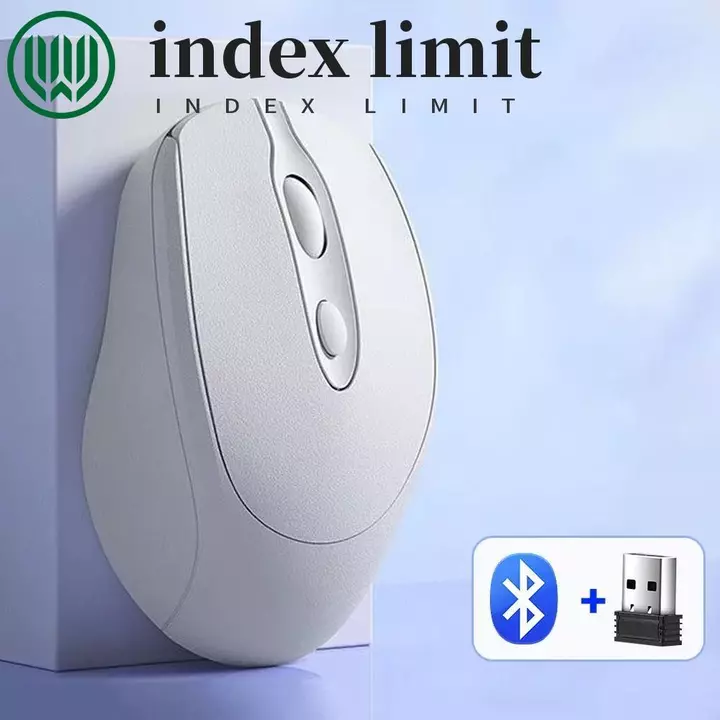 INDEX GIỚI HẠN Chuột không dây Macaron, Cắm và Chạy 2.4Ghz + BT5.0 Chuột không dây công thái học, Chuột chơi game không ồn ào Tuổi thọ pin dài Chuột không dây Morandi tiện lợi Văn phòng / Nhà