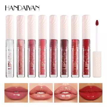 Mới son bóng hyaluronic hiệu ứng gương trong veo hạt nhũ ngọc trai cho môi mềm mượt