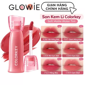 [HÀNG MỚI] Son Kem Lì Colorkey Soft Matte Water Tint Mịn Lì Màu R300, O344, P363, P307, O308, O368