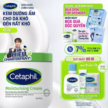 Kem dưỡng ẩm cho da nhạy cảm Cetaphil Moisturizing Cream 453g