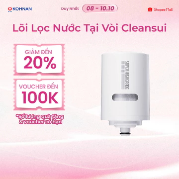 Lõi lọc nước tại vòi CLEANSUI thay cho thiết bị lọc EF102/EF201/EF401