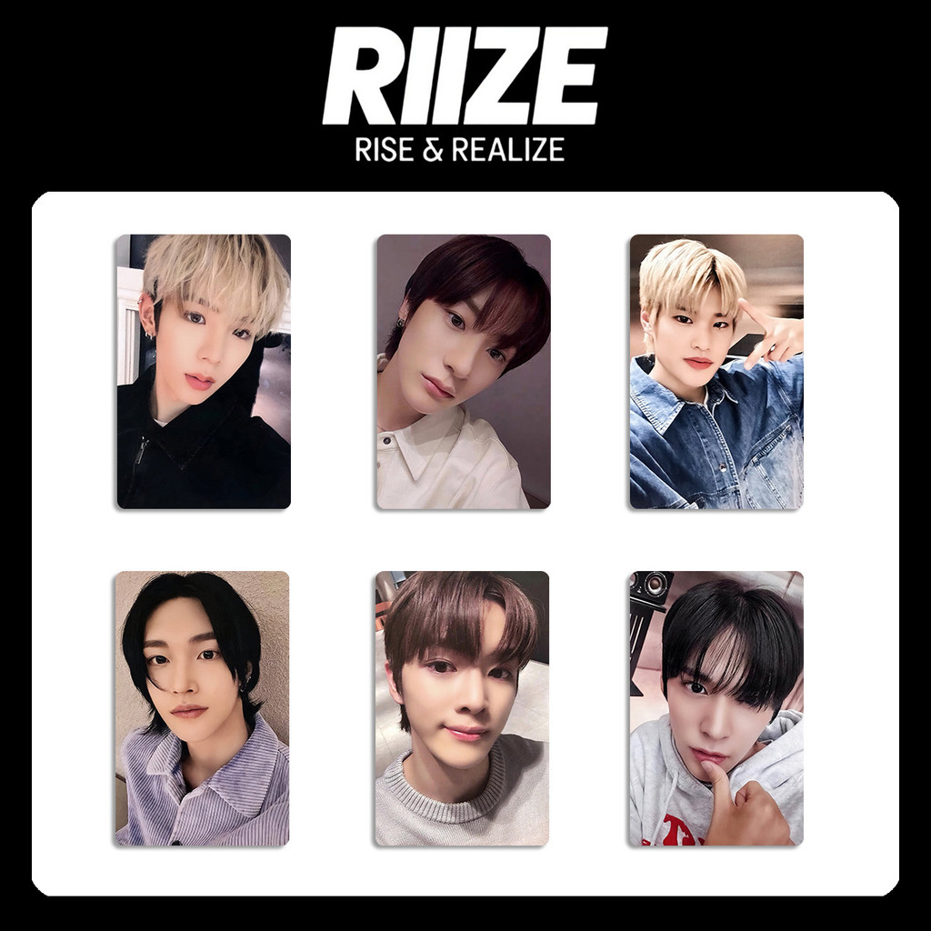 5-6 chiếc RIIZE RISE REALIZE KM ODYSSEY Lomo Cards APPLE MUSIC SOUNDWAVE EVERLINE Photocards SHOTARO EUNSEOK SUNGCHAN WONBIN SOHEE ANTON Kpop Bưu thiếp YM
