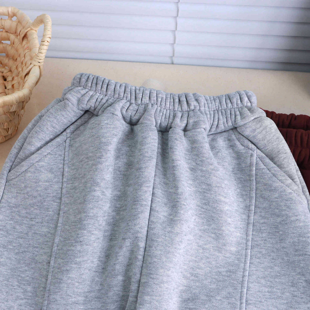 ​Trẻ Em Lông Cừu-Fleepants Thu Đông Cotton Dây Rút Quần Thường Ngày Kích Thước 80-160​ UGY9