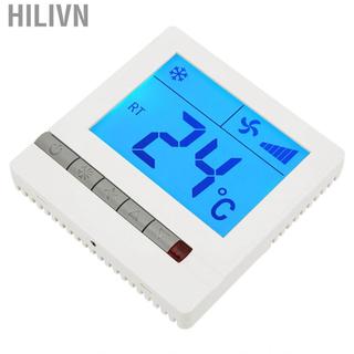 Hilivn Bộ điều chỉnh nhiệt độ kỹ thuật số LCD Máy nén trễ Bộ cuộn dây quạt Bộ điều khiển nhiệt độ cho điều hòa không khí trung tâm