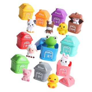 DE Động Vật Tương Tác Playset 10 Cái Toán Thao Tác Con Rối Ngón Tay Đồ Chơi Giáo Dục Tuổi 3 +