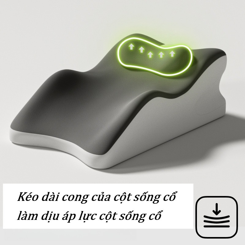 Gối Đa Năng Memory Foam – Giảm Đau Vai Gáy, Hỗ Trợ Ngủ Ngon, Kê Chân Thư Giãn, Thiết Kế Êm Ái Thoải Mái