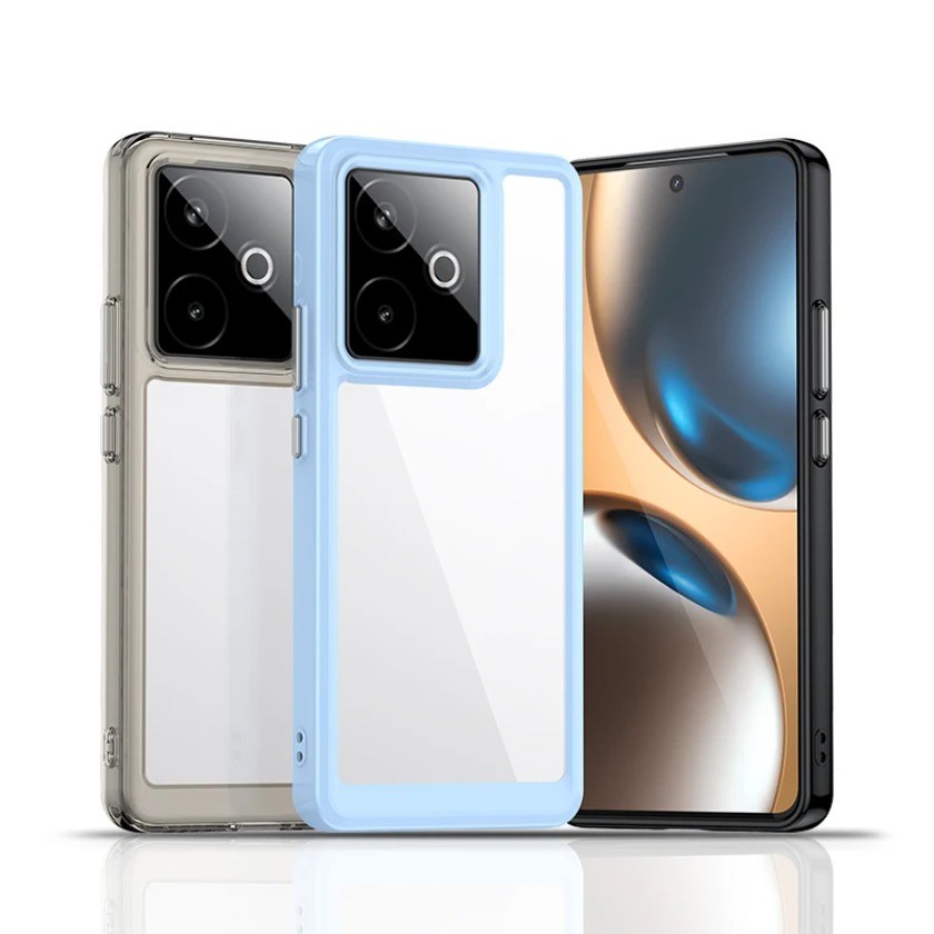 Dành Cho Realme GT 7T Ốp Lưng Trong Suốt Realme GT 7 7T Cover Coque Funda Cứng Trong Suốt Cạnh Mềm Chống Sốc Ốp Lưng Điện Thoại Realme GT 7T