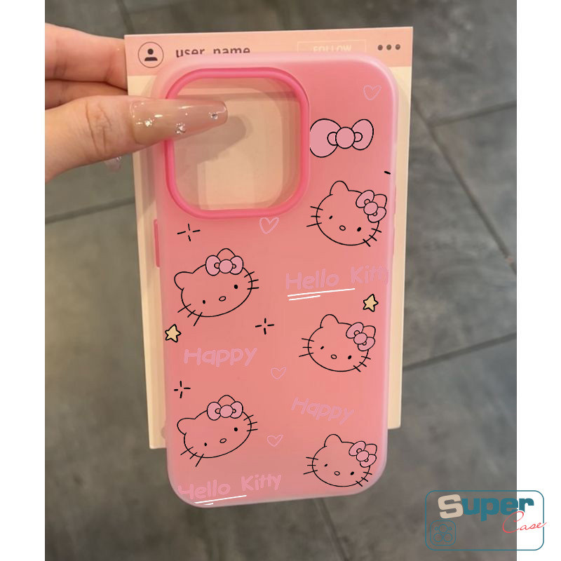 DCase Tương Thích Cho IPhone 11 13 15 16 17 12 14 Pro Max 7Plus XR X XS Max Air 16 7 14 6 15 Plus Hoạt Hình Thời Trang Dễ Thương Hello Kitty Trái Tim Tình Yêu Bảng Chữ Cái Doodle Bìa Mềm