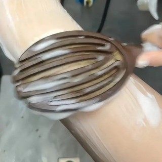 Bàn chải tắm NETDWELL, Bàn chải tắm bằng gỗ chà lưng, Tóc mềm mại có tay cầm dài Massage chà lưng Dụng cụ làm sạch hiện vật