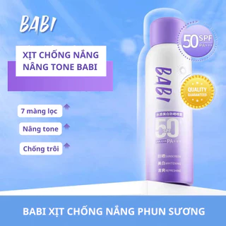 Dùng Cho Da Mặt và Body SPF50 PA++++ ，Xịt Chống Nắng BABI Chính Hãng 100ml Nâng Tone Kiềm Dầu
159.999
₫
-36%
4.4
Đã bán 35
Lào Cai