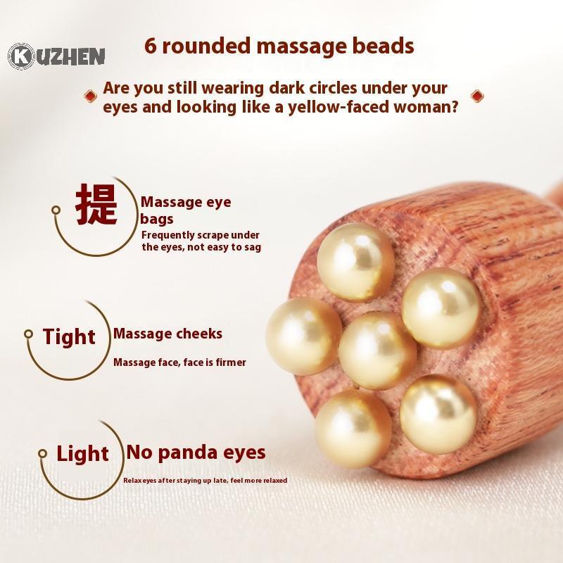KUZHEN pod Beauty Brass & Rosewood Face Gua Sha Công cụ thư giãn mắt Meridian Point Massage bấm huyệt cầm tay HOT