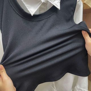 Áo Bigsize Nữ Sơ Mi Kiểu Dài Tay Vạt Bèo Phối Áo Ghi Lê Rời Tiểu Thư Thanh Lịch Nữ Tính - A863