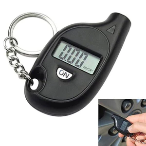 UTUONY Máy dò áp suất lốp ô tô Mini - Máy đo kỹ thuật số móc khóa LCD cho xe máy & xe cộ