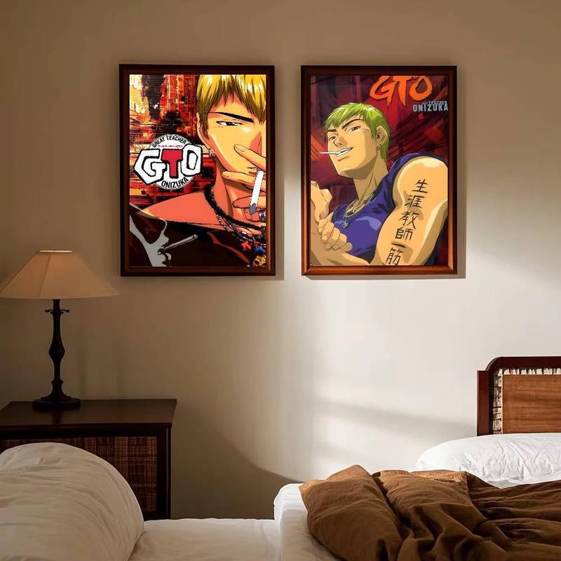 Poster GTO (Great Teacher Onizuka) - Tranh Canvas Nghệ Thuật HD, Chống Thấm Nước, Trang Trí Thẩm Mỹ Cho Phòng Khách Gia Đình, Phòng Ngủ & Thanh