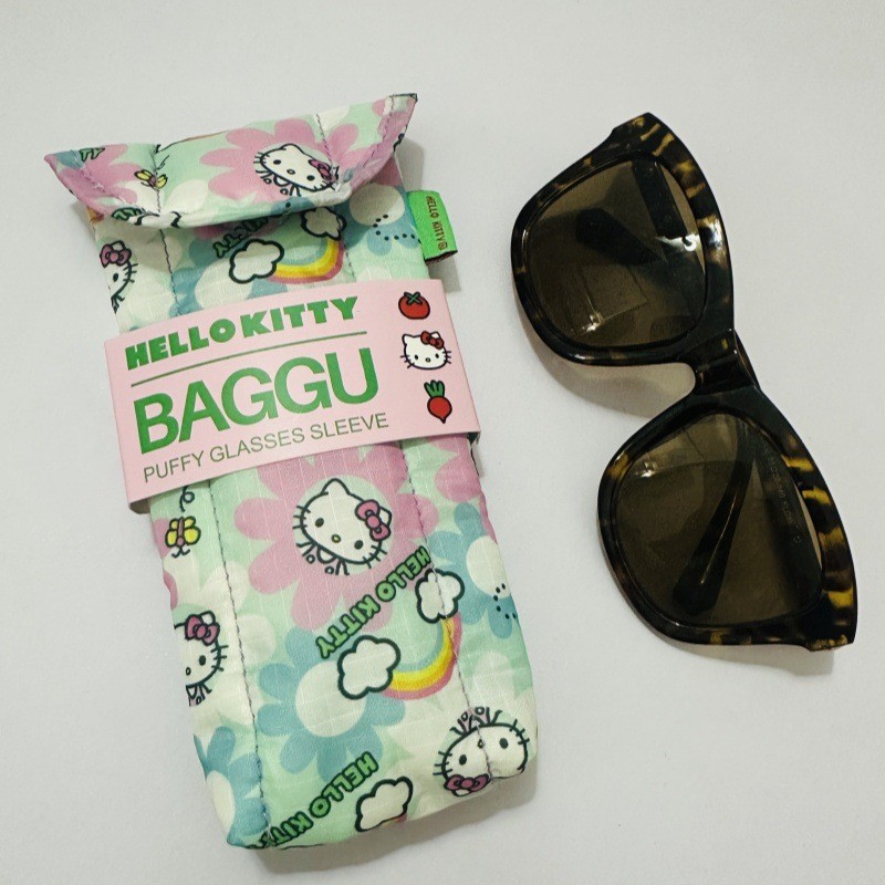 Hộp đựng kính râm từ tính lót sang trọng Hello Kitty - Túi đựng bảo vệ dễ thương cho kính & kính chống nắng