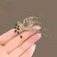 PNPIA- Sáng Tạo Sang Trọng Kim Cương Giả Pha Lê Magpie Chim Trâm Cài Cho Nữ Quần Áo Áo Phụ Kiện Áo Quà Tặng